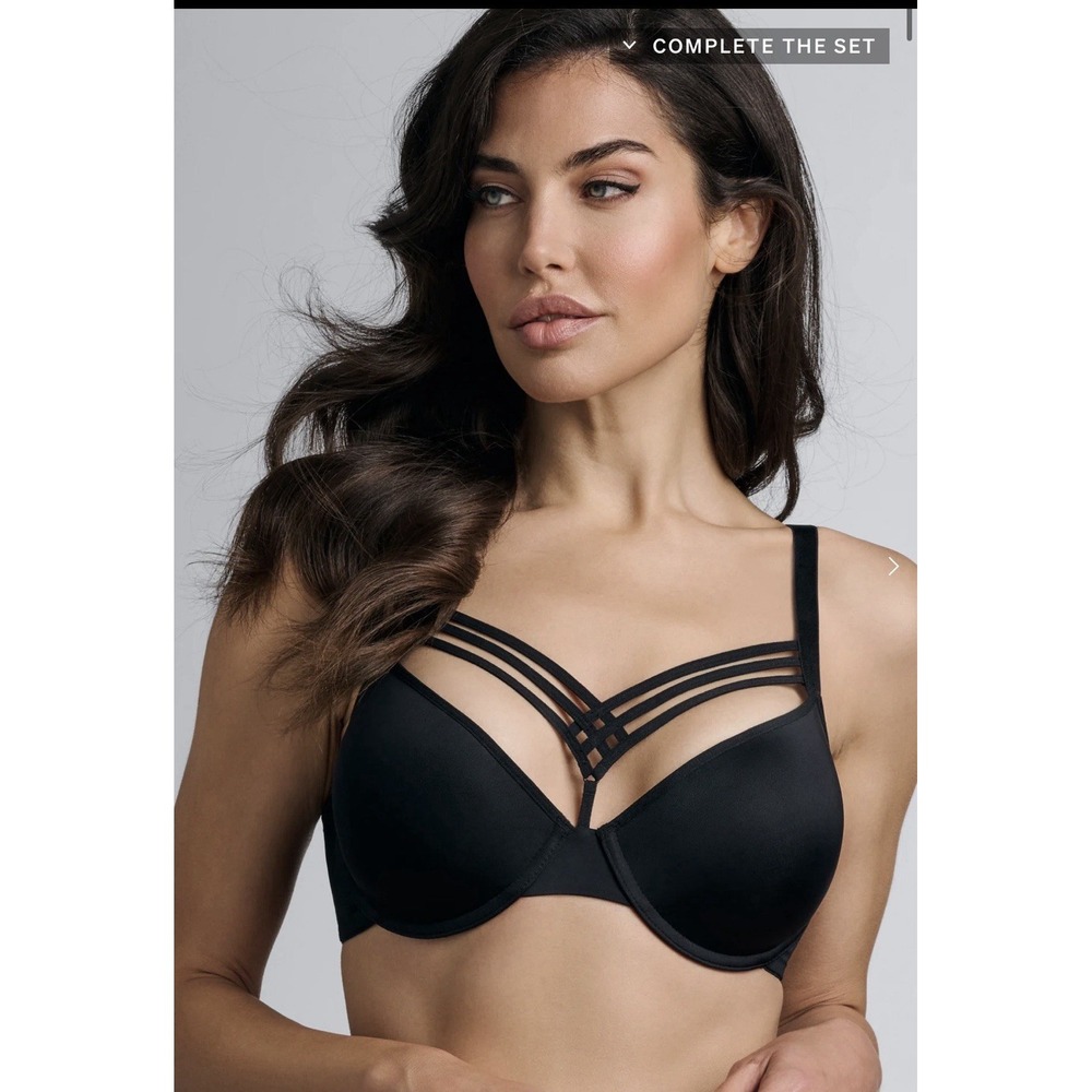 Marlies Dekkers Dame de Paris Plunge‎ Bra Black 30B Undressed NWT $110